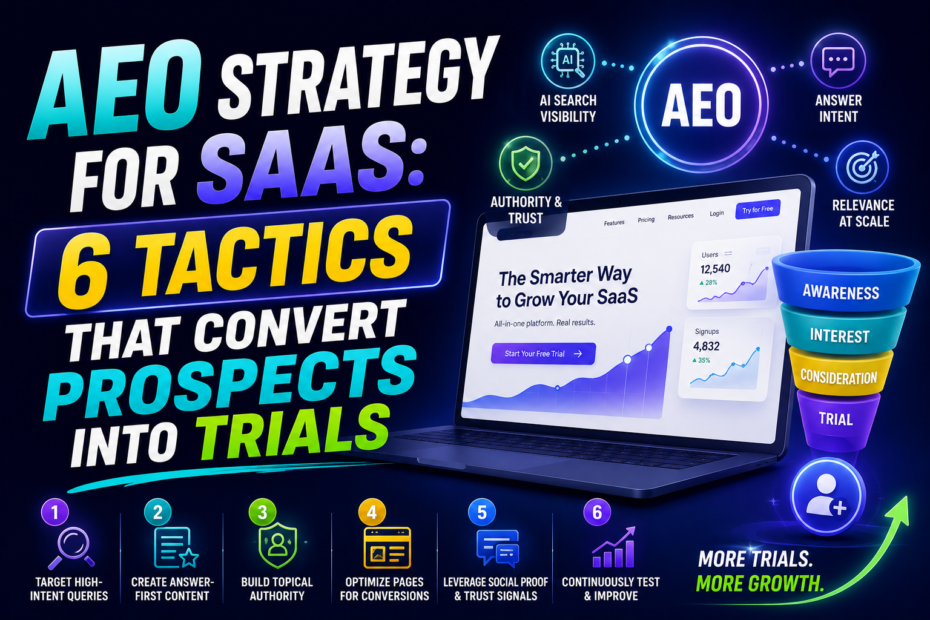 AEO strategy for SaaS: 6 tactics that convert prospects into trials