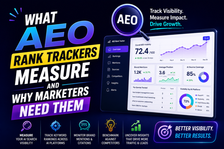 What AEO rank trackers measure and why marketers need them