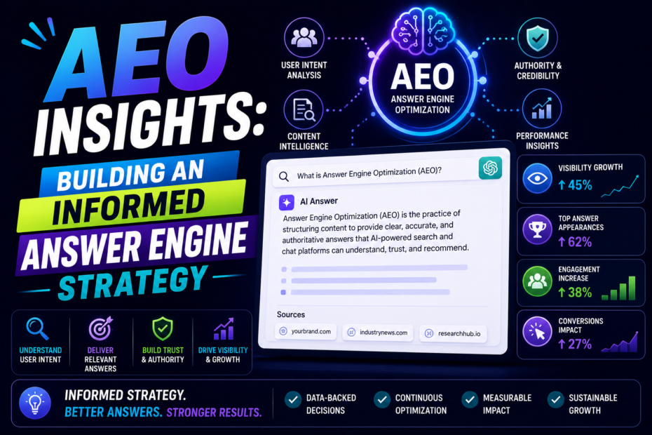 AEO Insights Building an Informed Answer Engine Strategy