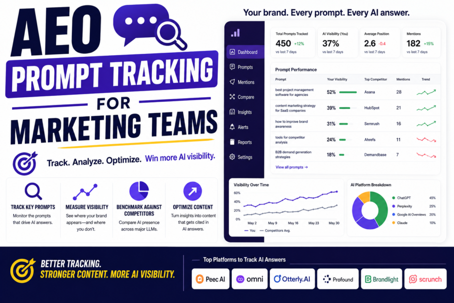 AEO prompt tracking for marketing teams