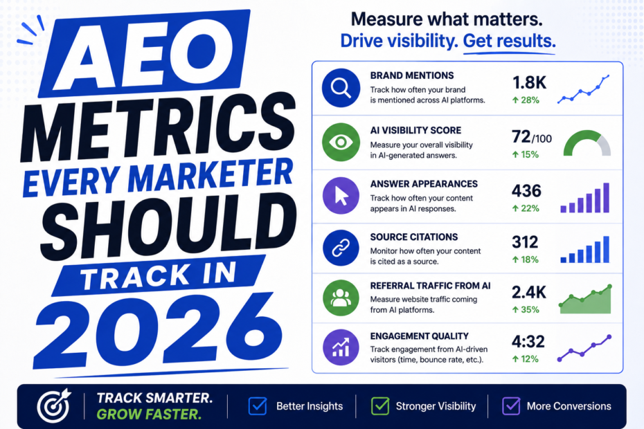 AEO metrics every marketer should track in 2026
